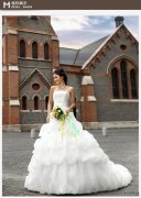 婚纱礼服新款2013冬韩版抹胸绑带公主婚纱