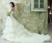 婚纱礼服新款2013 甜美复古绑带抹胸婚纱