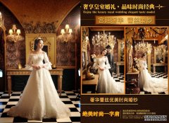 婚纱礼服 新款2013冬季长袖韩版一字肩蕾