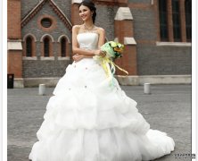 婚纱礼服韩版 抹胸绑